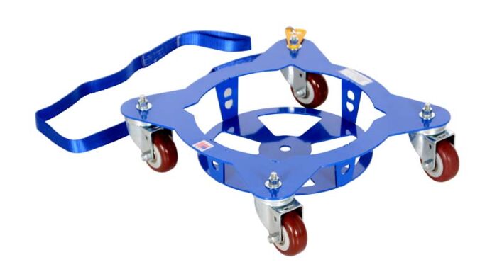 Vestil MPD-5 Multi-Pail Dolly with Pull Strap 16-1/16" x 16-1/16" x 5" 150 Lb. Capacity, Blue Vestil MPD-5 Multi-Pail Dolly with Pull Strap 16-1/16" x 16-1/16" x 5" 150 Lb. Capacity, Blue