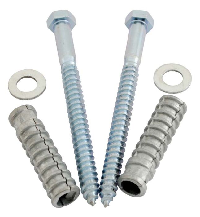 Vestil MPG-ABK-2 Modular Concrete Anchor Kit For MPG-C & MPG-E Models Silver
