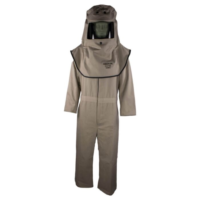 Oberon FRTC4A-XL 40 Cal CAT ARC Flash Suit Kit, Comes with Hood