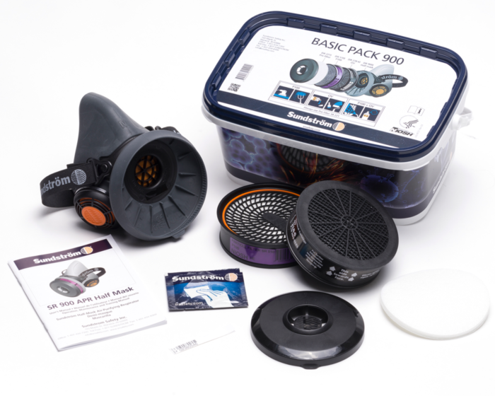 Sundstrom H05-8721S Thermoplastic Elastomer Half Mask Respirator, Basic Pack Small, Case of 3 Each