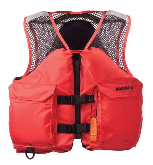 Kent 150800-200-070-20 Mesh Deluxe Work Zone Life Vest, Type III