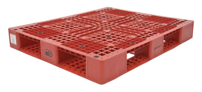 Vestil PLP2-4840-RED High Density Polyethylene Pallet 39-1/2" x 47-3/8" x 6" 8000 Lb. Capacity, Red