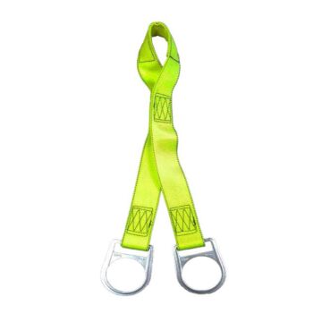 Safewaze 019-2008 18" Dual Leg D-ring Extender, Soft Loop, 2 D-rings