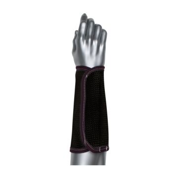 Kut Gard 30-6795B/XL-BK Black Cane Mesh Sleeve-2ply 9 Long W/velcro Closure (pr) Xlarge (black Binding), Size X-Large
