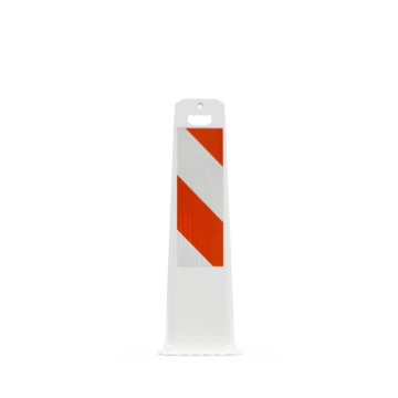 Plasticade 4100-W-24-HI-P Gemstone Vertical Panel, White, Diamond Grade Striped Sheeting, White