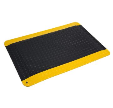 Wearwell 414.1516x5x73BYL UltraSoft Diamond-Plate, 5' x 73' - Black w/Yellow