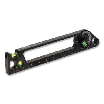 Jackson Safety 23609 Curv-O-Mark+ Magnetic Level, 12 in L, 3 Vials, Anodized Aluminum