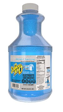 Sqwincher 159050106 ZERO Liquid Concentrate, 64 oz, Yields 5 gal, Bottle, Berry