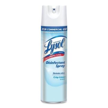 Lysol CB748286 Disinfectant Spray, 19 Oz, Aerosol Can, Crisp Linen