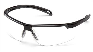 Pyramex SB8610D Ever-Lite Safety Glasses, Black Frame, Clear Lens