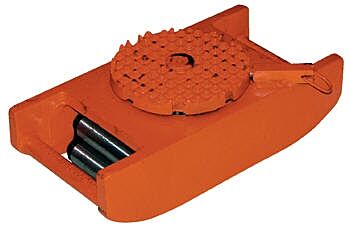 Vestil VHMS-30 Steel Machine Roller 30,000 Lb. Capacity, Orange