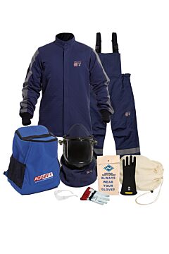 Enespro ARC40KIT-3X12 Performance 40 cal Kit Lift Hood, Gloves, Blue, Size 3X-Large