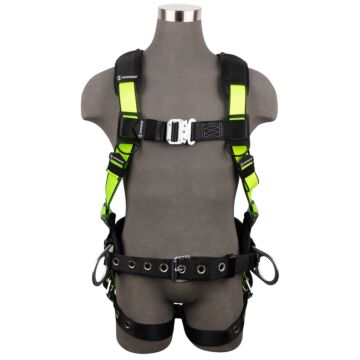 Safewaze FS170-QC-XS PRO Construction Harness, 3D, QC Chest, TB Legs, Fixed Waist Pad, Size X-Small