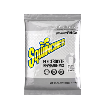 Sqwincher 159016402 Powder Packs, Cool Citrus, 47.66 oz, Yields 5 gal