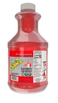 Sqwincher 159050102 ZERO Liquid Concentrate, 64 oz, Yields 5 gal, Bottle, Fruit Punch
