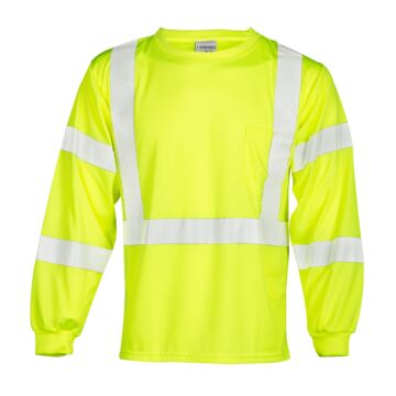  Kishigo 9145 Long Sleeve Class 3 T-Shirt, Lime