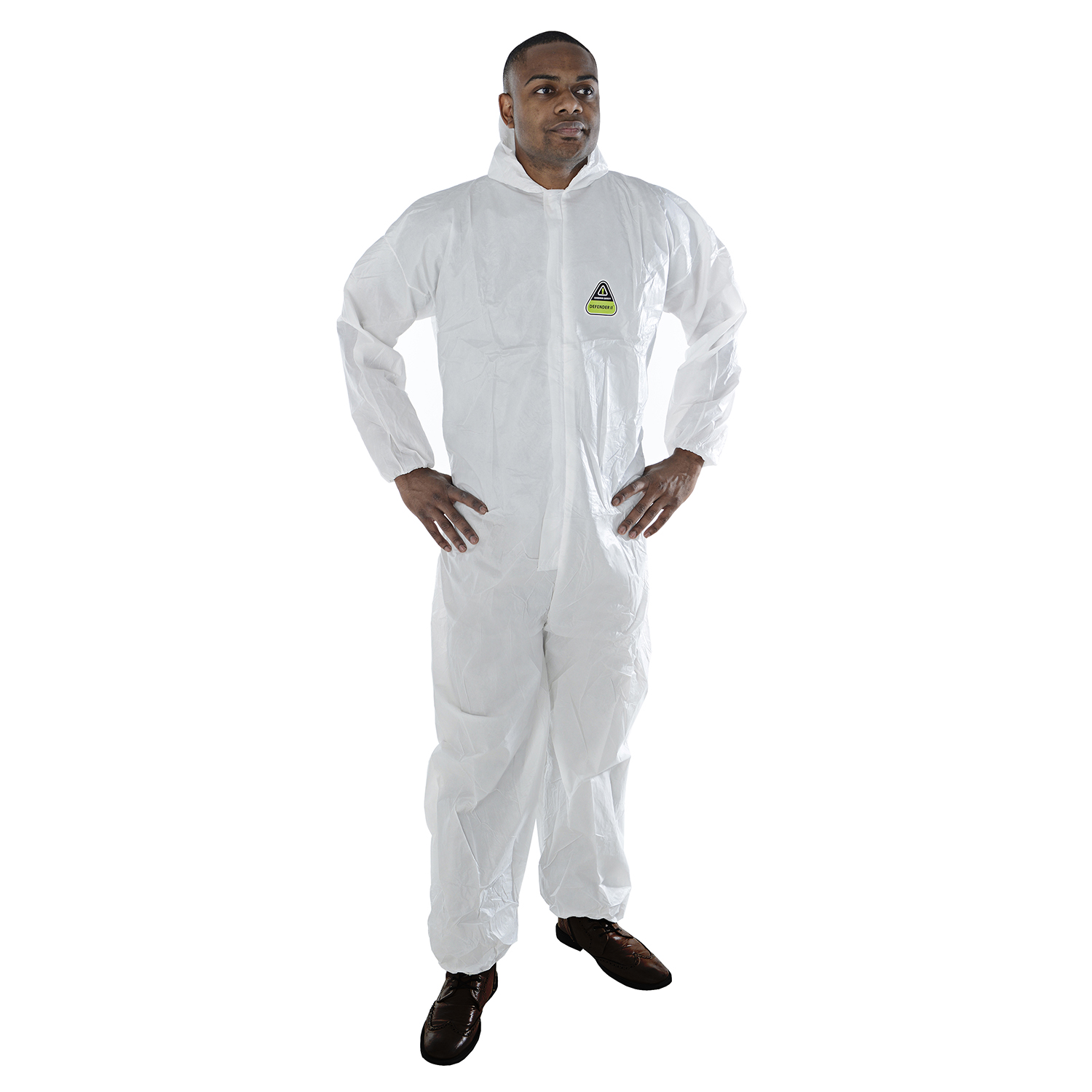 Cordova MP3004XL Defender II White Microporous Coveralls With Hood